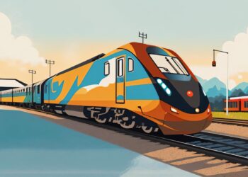 Widget Weekly Original art for Brightline's High Speed Rail links Florida from Miami to Orlando