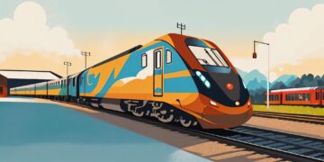 Widget Weekly Original art for Brightline's High Speed Rail links Florida from Miami to Orlando