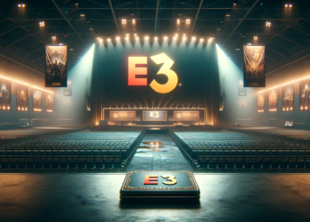 A illustration of E3 fully emptied as it has officially been cancelled