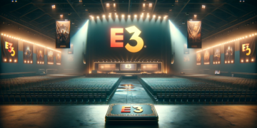 A illustration of E3 fully emptied as it has officially been cancelled